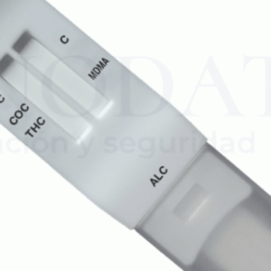 TEST LAPIZ DROGAS EN SALIVA 3 PARAMETROS+ALCOHOL (COCAINA20-MARIHUANA50-MDMA50(extasis)+ALCOHOL 20mg/dl) MARCA ACCUBIOTECH CO.,